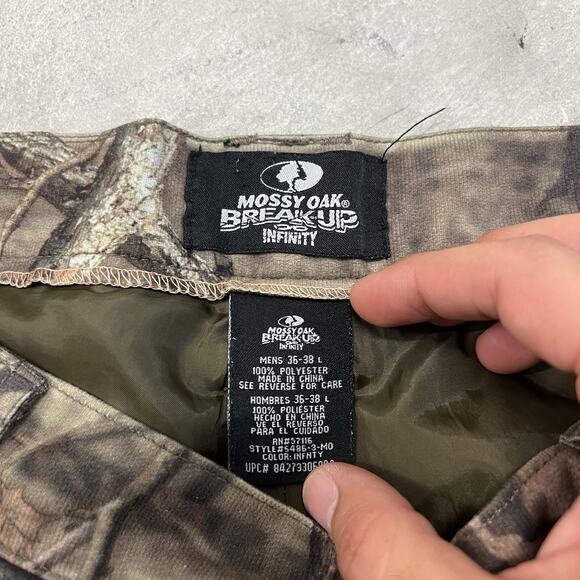 Mossy Oak Break Up Infinity Pants Mens Large 36-38 Cargo Hunting Fishing - Picture 7 of 10